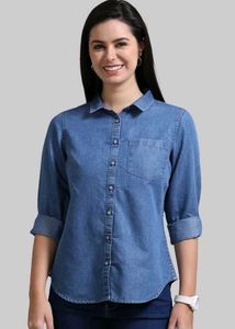 Denim Shirt - Women's Top