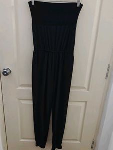 Splash Chic Black Strapless Jumpsuit