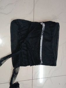 black tube top with in built bra.
