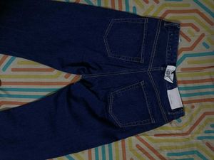 Dark Blue Straight Leg Jeans