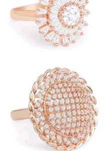 Set Of 2 Rose Gold Ring