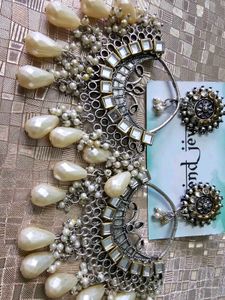 ✨ Beautiful Oxidised Statement earrings Set for Sa