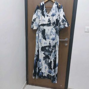 Bohemian Floral Print Maxi Dress