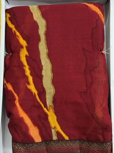 Elegant Maroon Saree(new and unused)