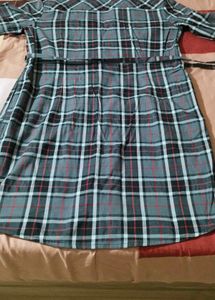 Classic Plaid Shirt Dress from canada
