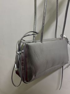 Silver Metallic Shoulder Bag