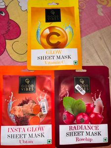 Brand new Good vibes sheet mask