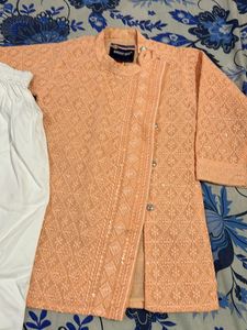 Peach Colour Kurta Pajama