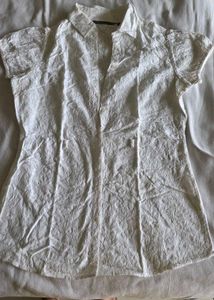 Elegant White Embroidered Top