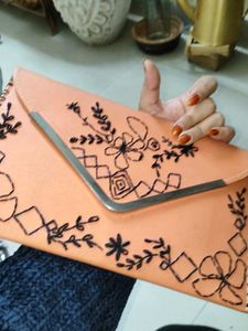 Embroidered Clutch