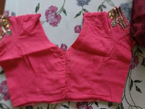 Gajri Pink Heavy Work Saree