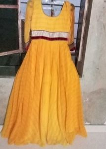 Beautiful Yellow Ethnic Gown