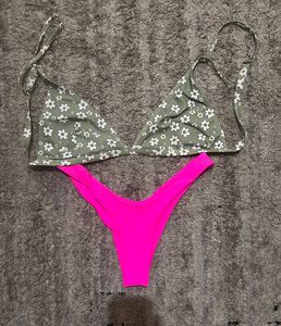 Mixed-and-Matched Swimwear Set