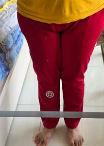 Vibrant Red Skinny Fit Pants