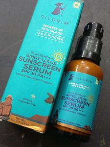 pilgrim white lotus sunscreen serum