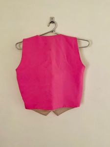 VALTA Pink Buttoned Vest