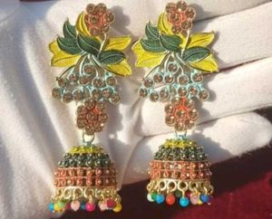 Exquisite Multi-Color Jhumka Earrings