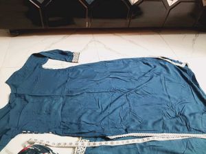 Blue Embroidered Kurta Set with Pants