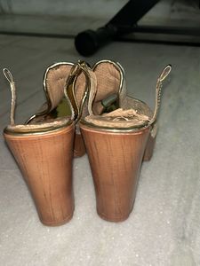 Gold Platform Heels