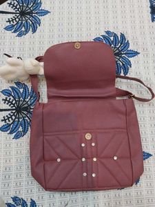 Charming Crossbody Bag with Teddy Bear Charm