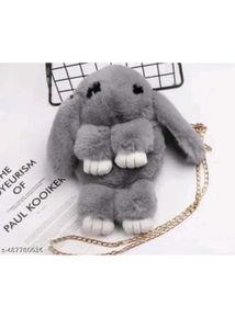 Cute Fluffy Bunny Pouch