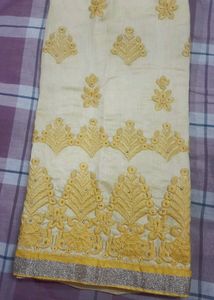 Chanderi Silk Embroidered Kurta With Salwar