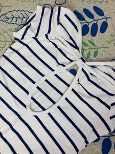 Striped Mini Dress with Bow Detail🥀