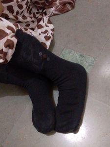 Black Dress Socks with Pattern