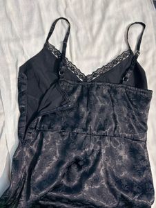 Hollister Black Lace Slip Dress