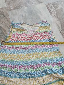 Floral Print Tiered Top