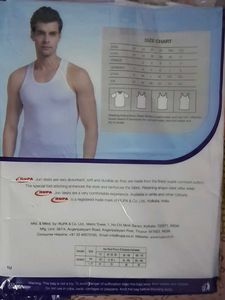 Rupa Jon Cotton Vests 85 Cms 10 Pieces Packet