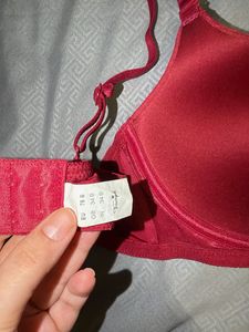Elegant Red Lace Bra