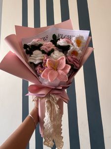 Handmade Crocheted Flower Bouquet