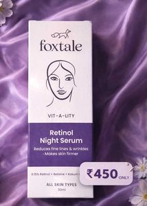Foxtale Retinol Night Serum