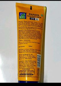 Asta Berry Papaya Sunscreen Creme SPF 30