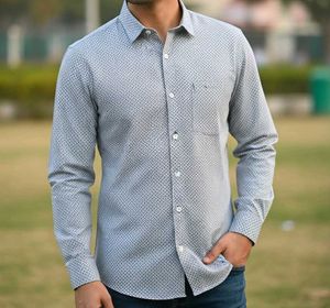 Stylish Patterned Men's Shirt