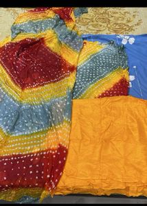 Vibrant Bandhani Dress Material