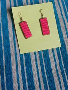 Pink Statement Earrings