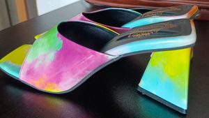Rainbow Colour Triangle Heel 🌈