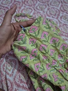 Green Floral Maxi Dress