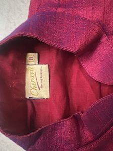 Maroon Ethnic Kurta Dhoti Set