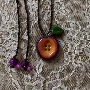 Unique Fruit Button Charms (Any 1)