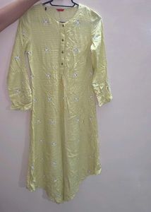Light Yellow Stylish Kurta
