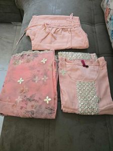 New Unused Peach Color Beautiful Suit Set