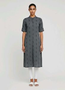 Gray Printed Tunic Top