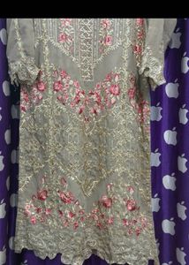 Embroidered Kurta Set with Dupatta