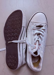 Classic White Canvas Sneakers