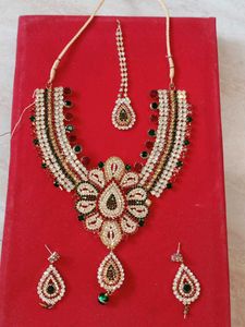 Exquisite double zarkan Necklace Set with Earrings