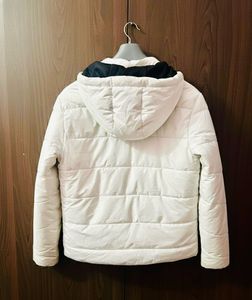 Stylish White Puffer Jacket