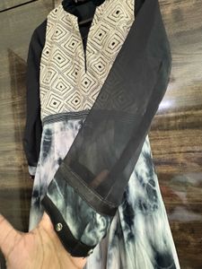 Elegant Gown - Tie-Dye Print